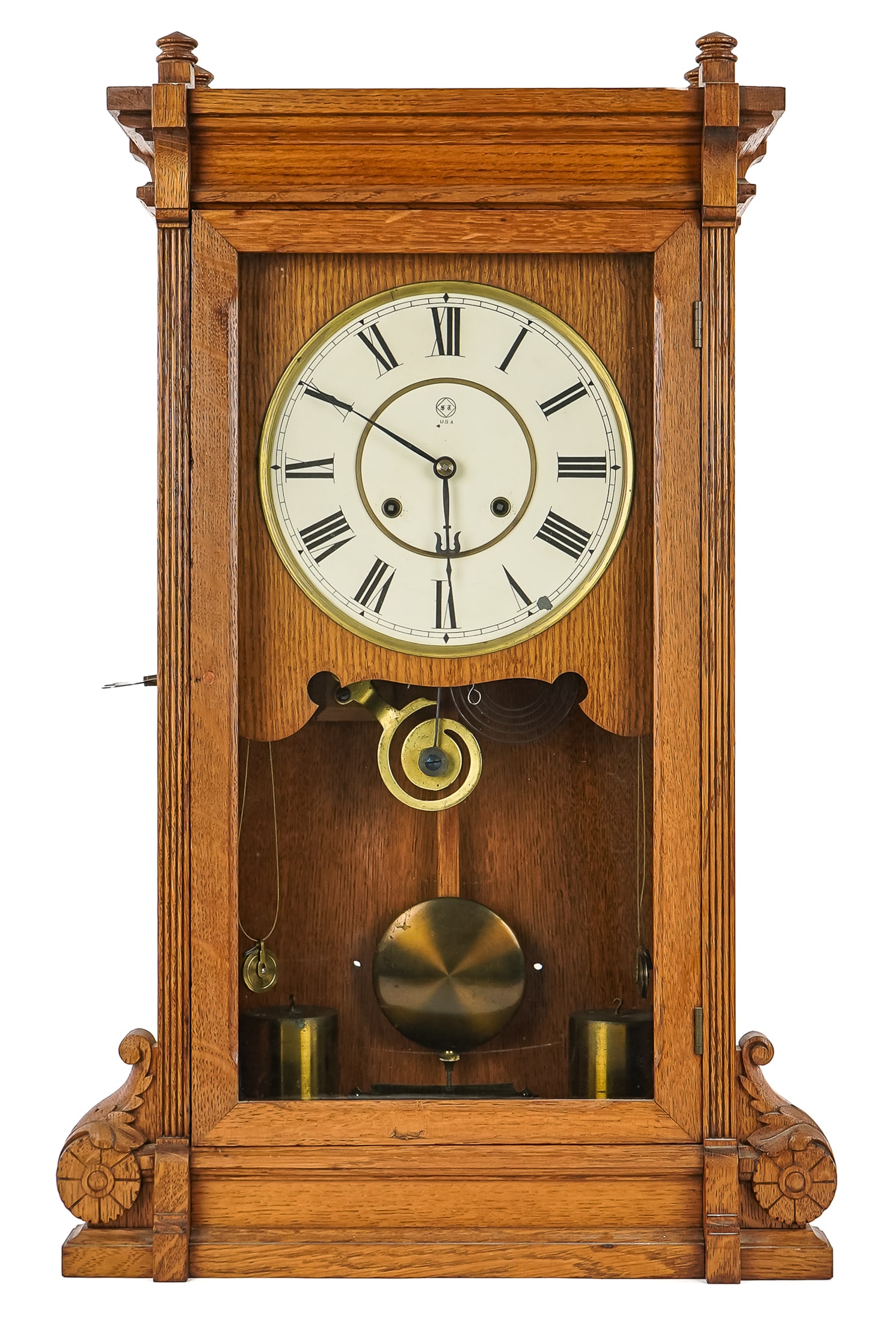 Seth Thomas Lincoln Oak Shelf Clock (1 of 8)