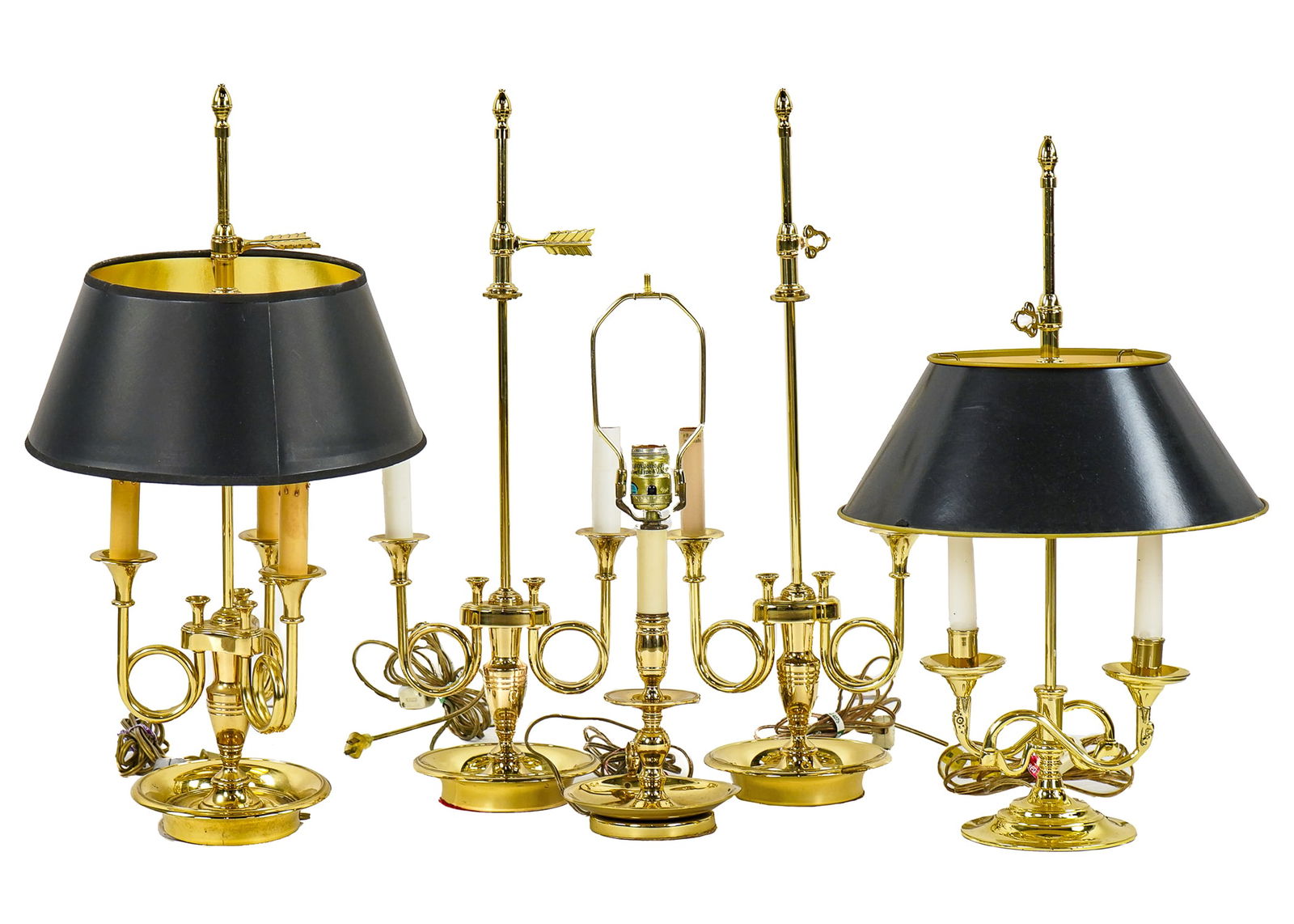 5 Baldwin Lacquered Brass Table Lamps (1 of 3)