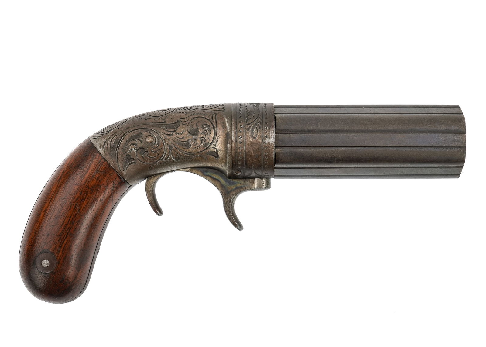 Bacon and Co. Norwich Ct. 6 Barrel Pepperbox Pistol (1 of 7)