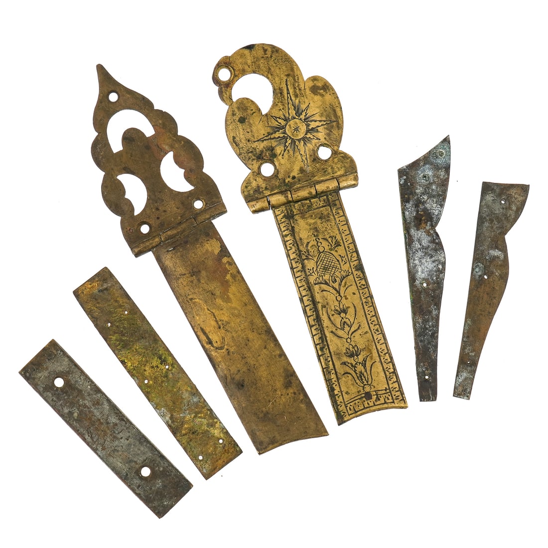 18th c American Eagle Patch Box Hinge - 2