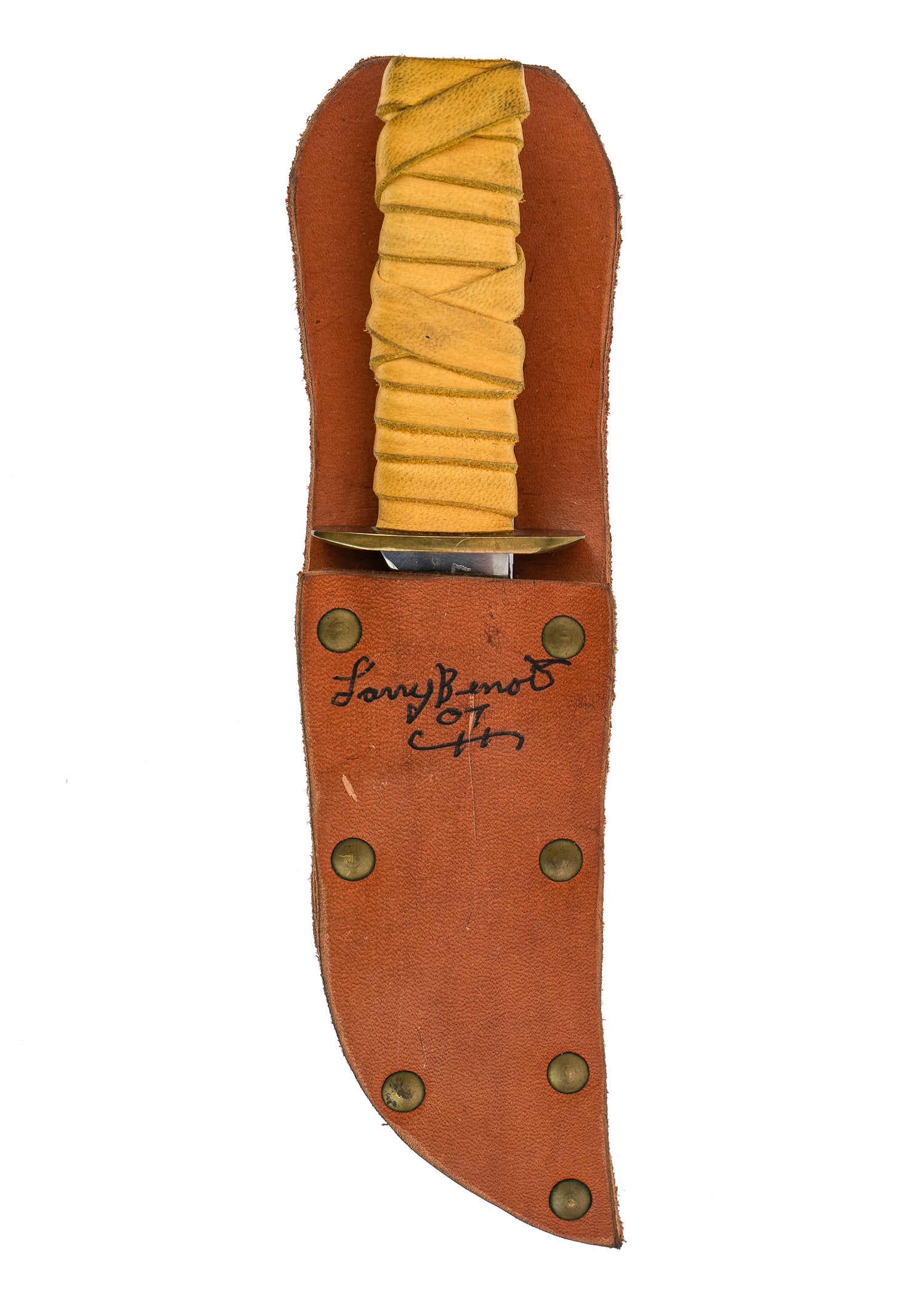 Larry Benoit Signed Sheath Knife - 7