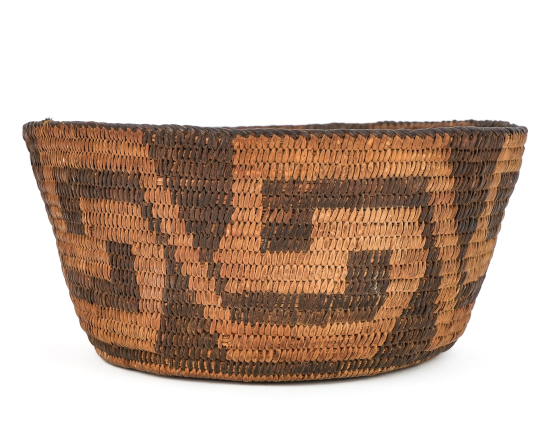 Native American Pima Coiled Basket - 2