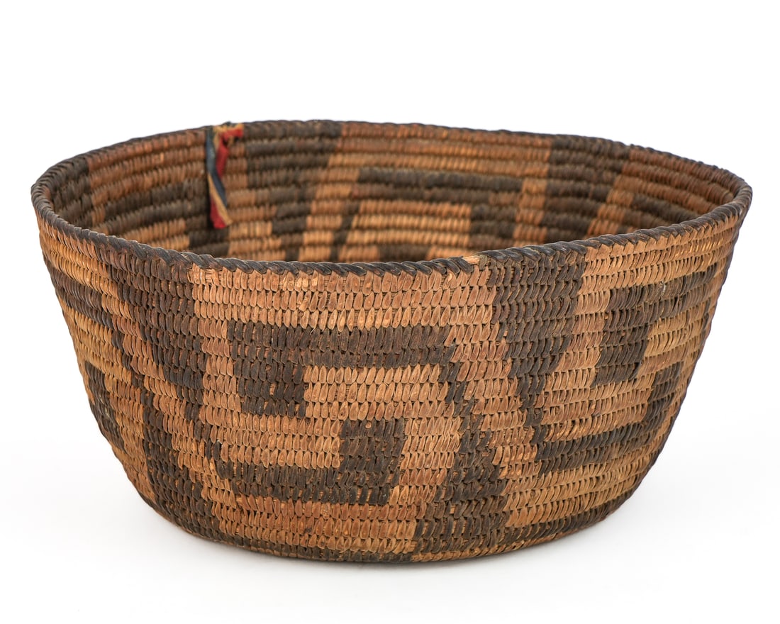 Native American Pima Coiled Basket - 3