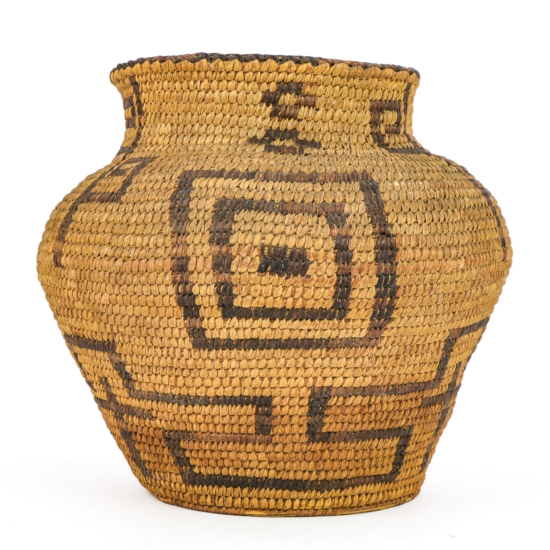 Native American Apache Coiled Basket - 3