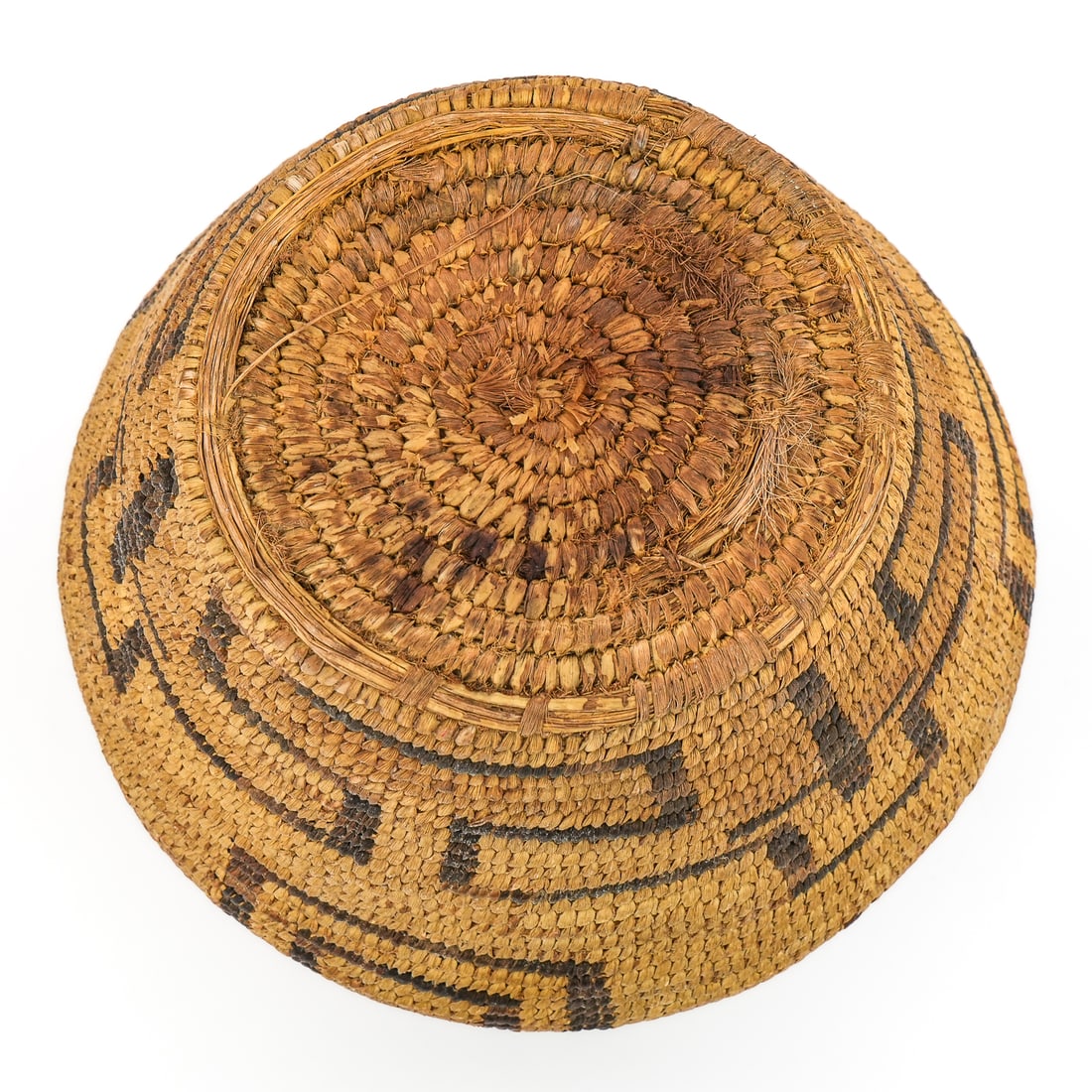 Native American Apache Coiled Basket - 6