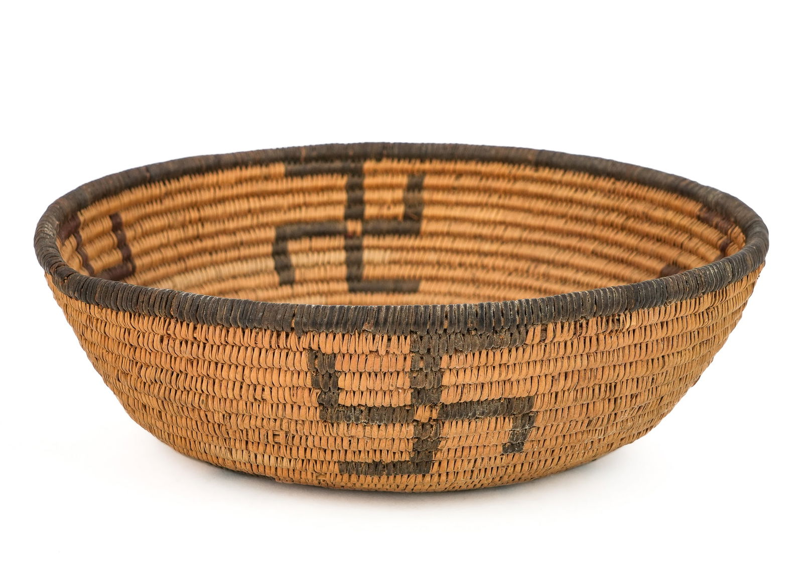 Native American Apache Coiled Basket (1 of 8)