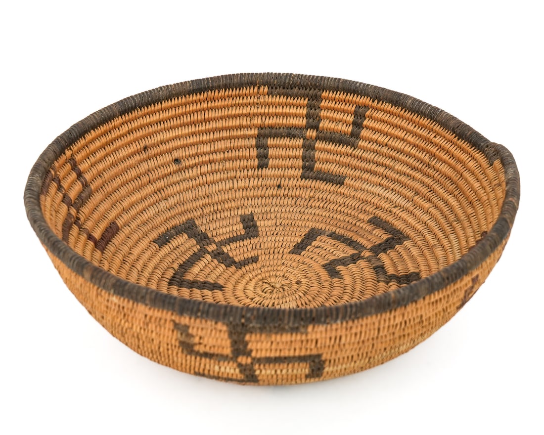 Native American Apache Coiled Basket - 2