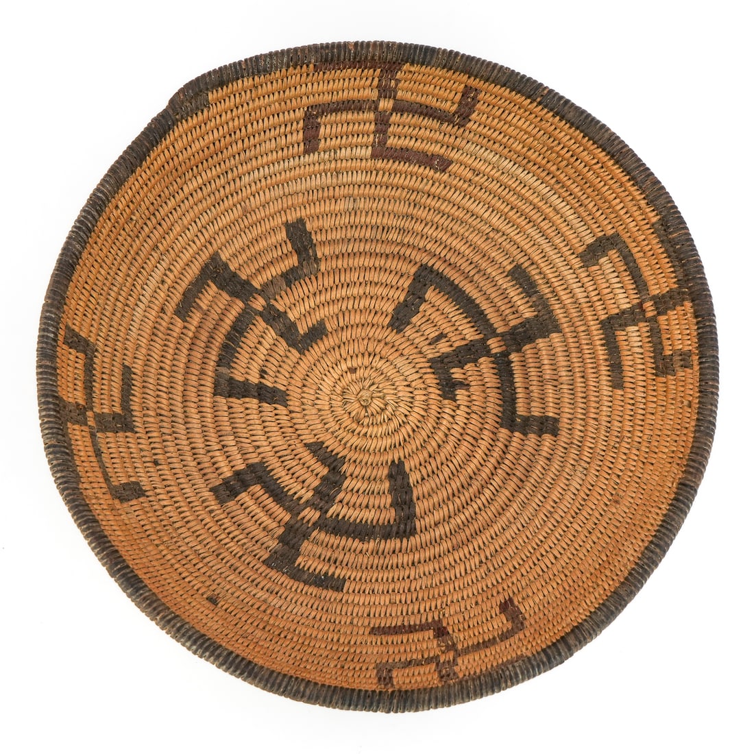 Native American Apache Coiled Basket - 6