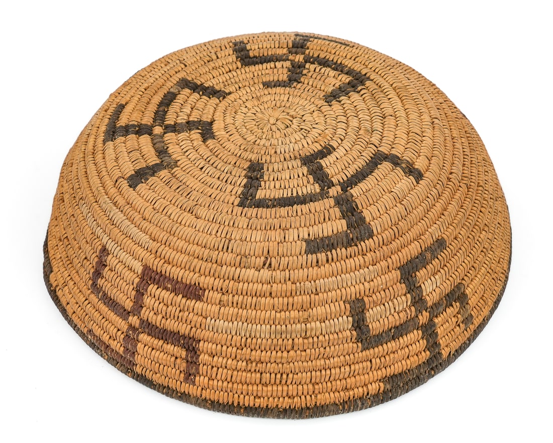 Native American Apache Coiled Basket - 7