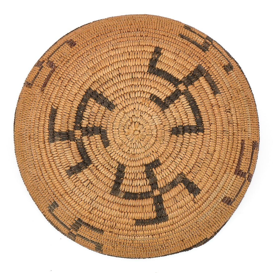 Native American Apache Coiled Basket - 8