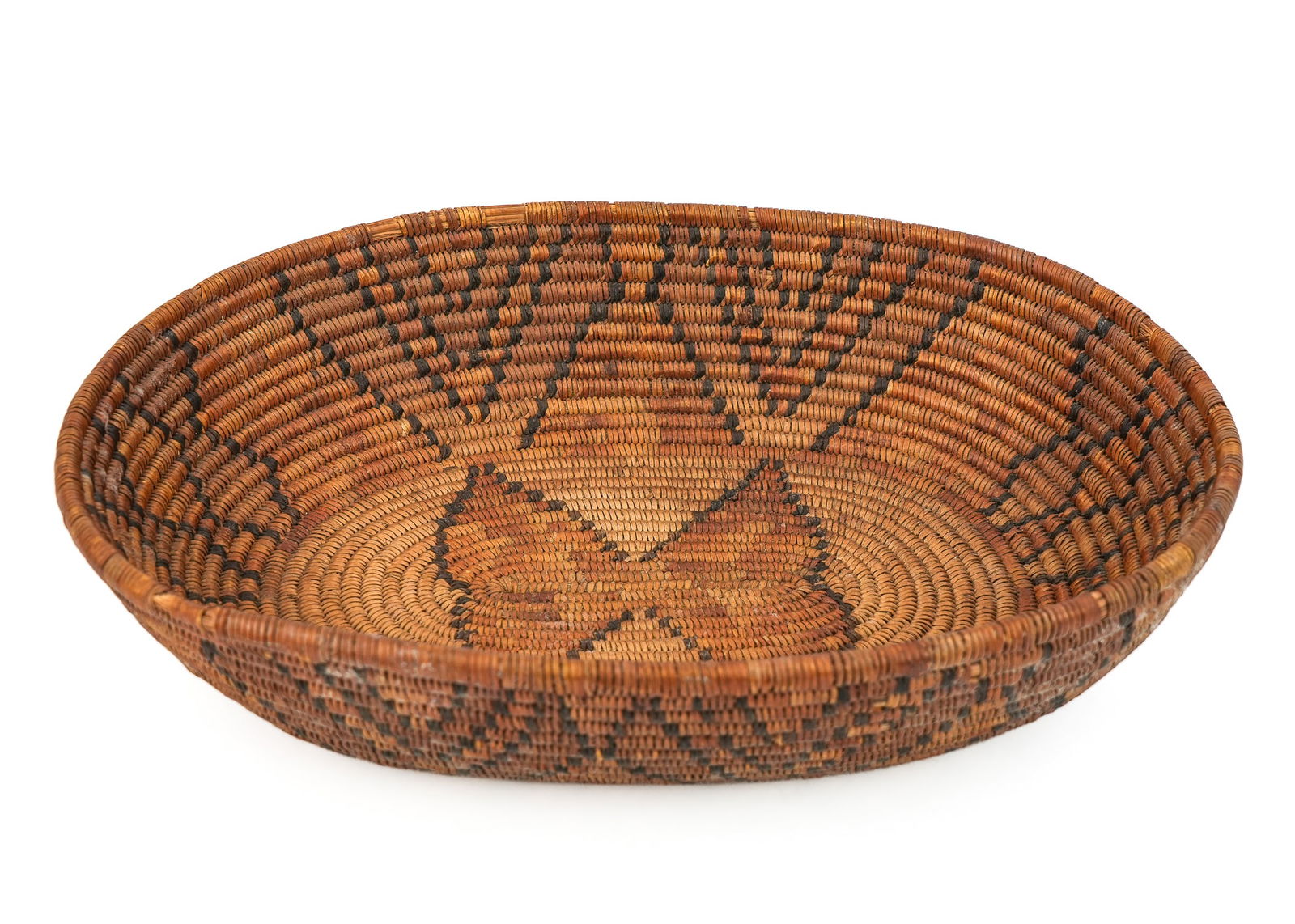Native American Apache Coiled Basket (1 of 9)