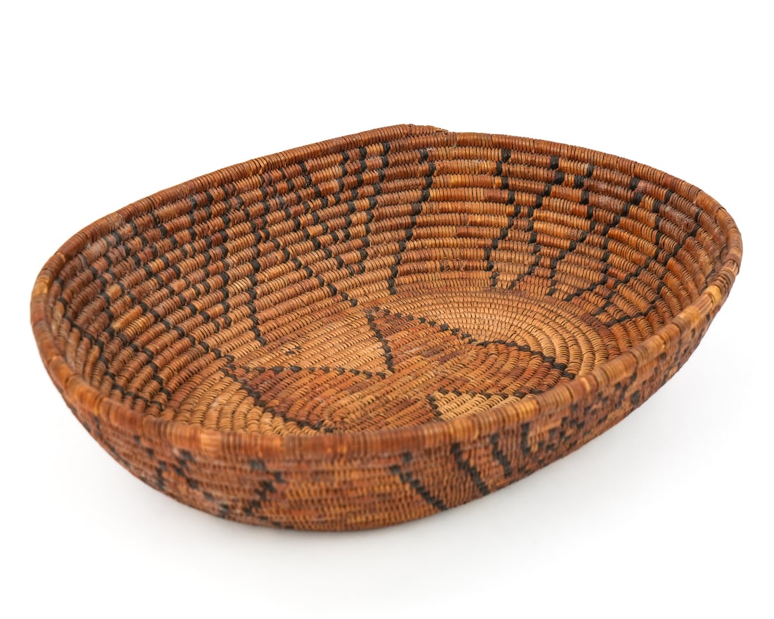 Native American Apache Coiled Basket - 2