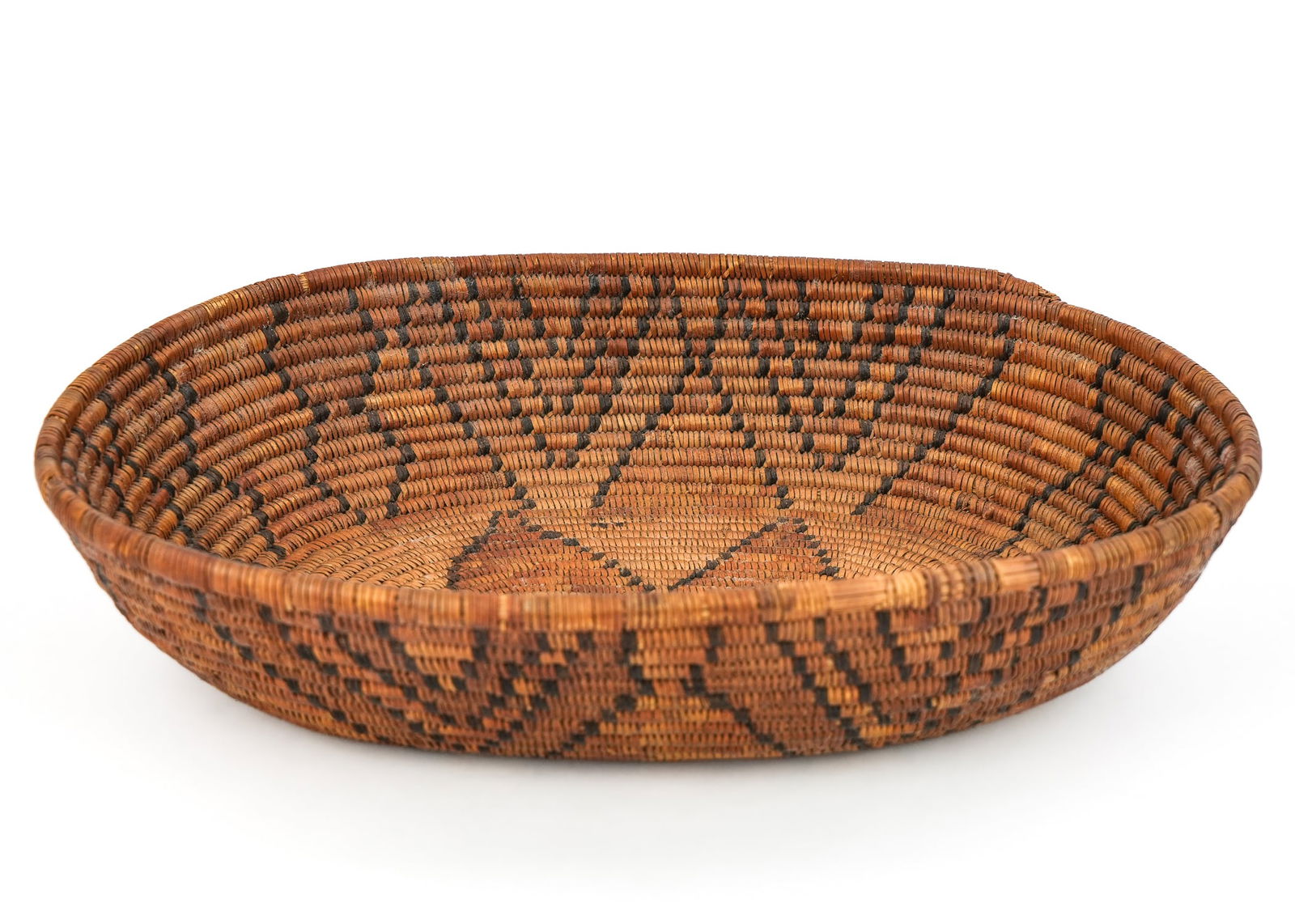 Native American Apache Coiled Basket - 3
