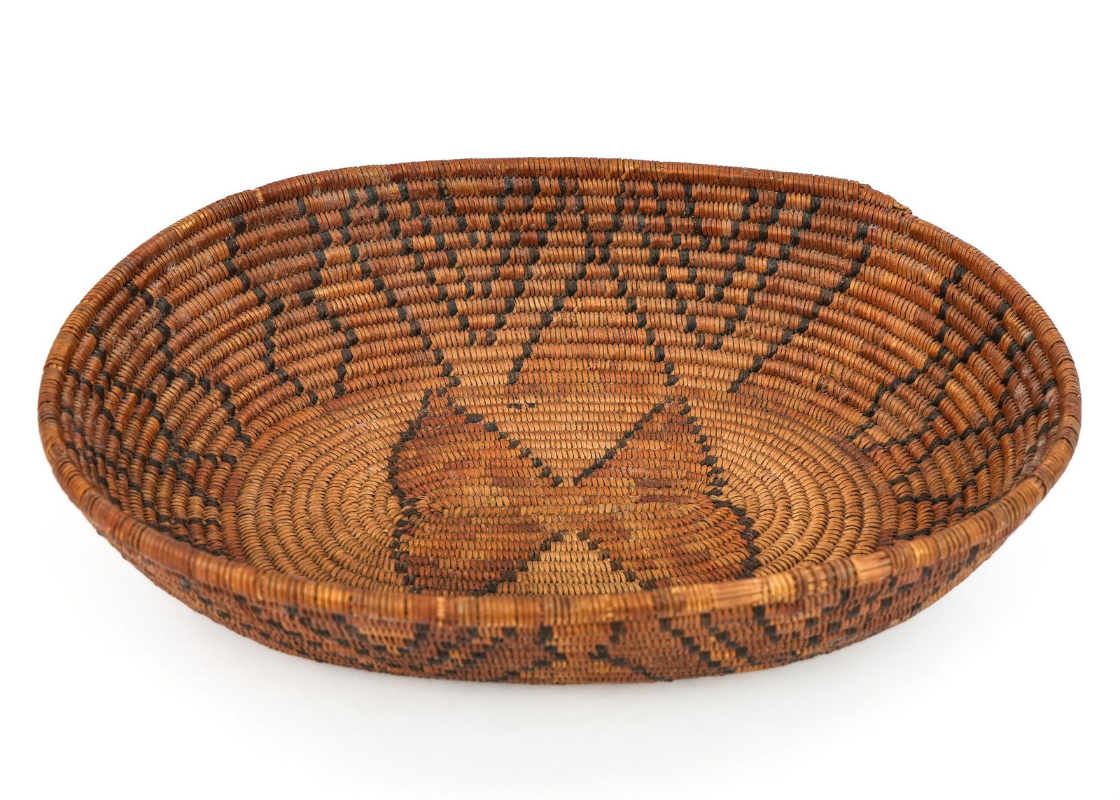 Native American Apache Coiled Basket - 4