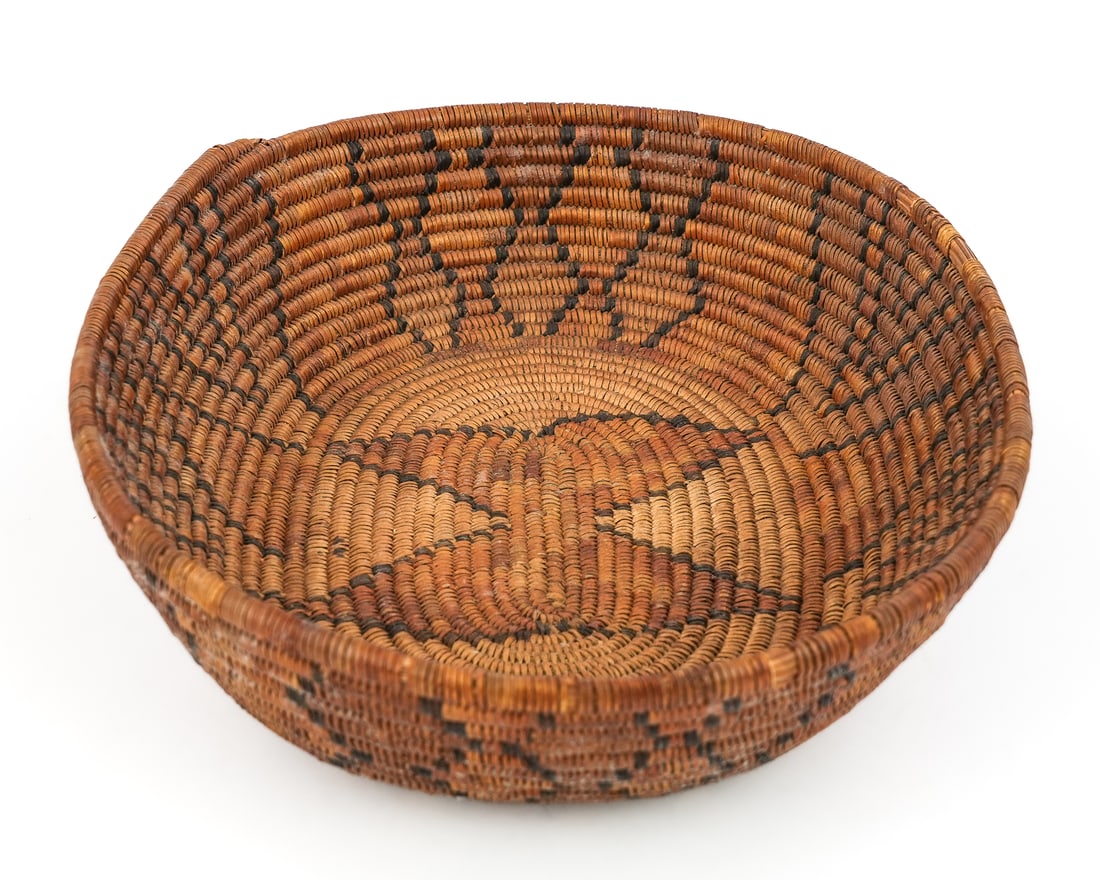 Native American Apache Coiled Basket - 5