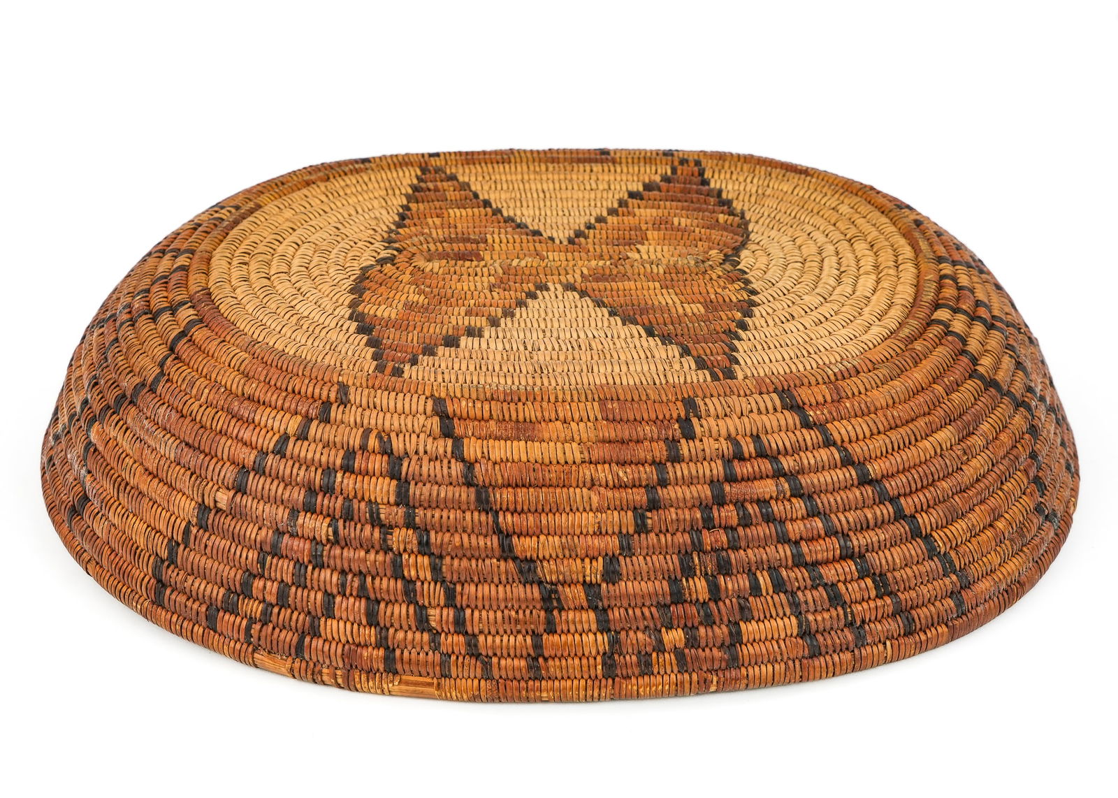 Native American Apache Coiled Basket - 8
