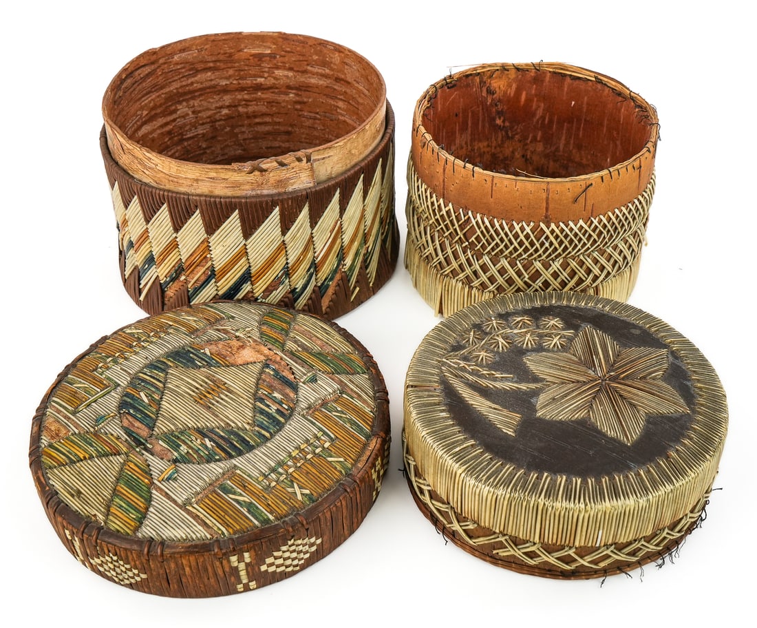 Mi'kmaq Quill Decorated Boxes - 5