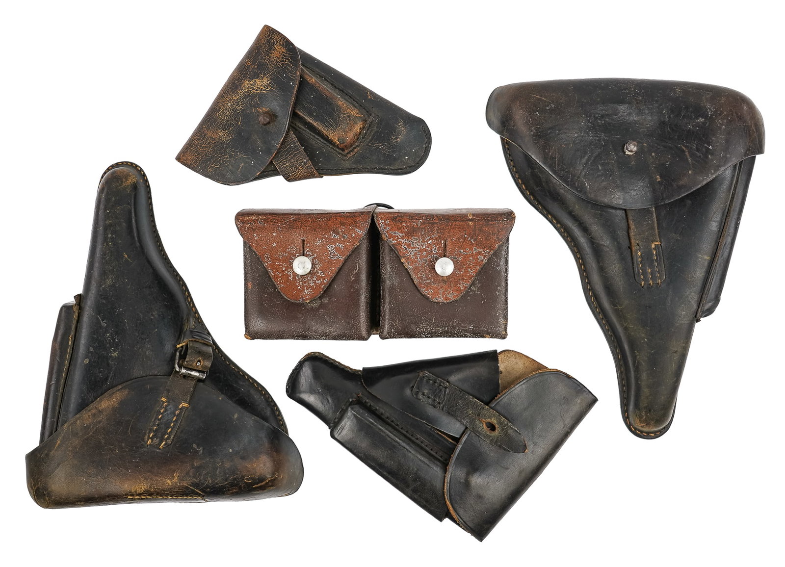 German P08 Luger Holsters and Mauser Cartridge Box (1 of 5)