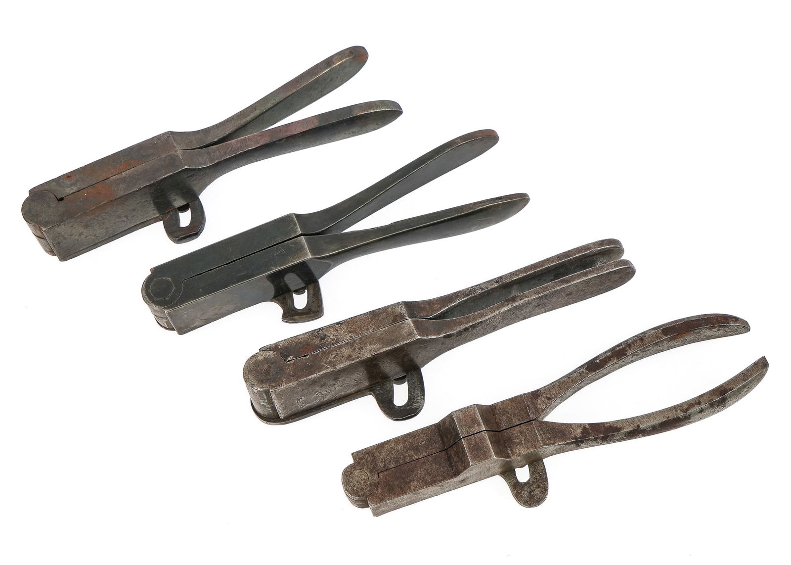 4 19th c Bullet Molds - 4