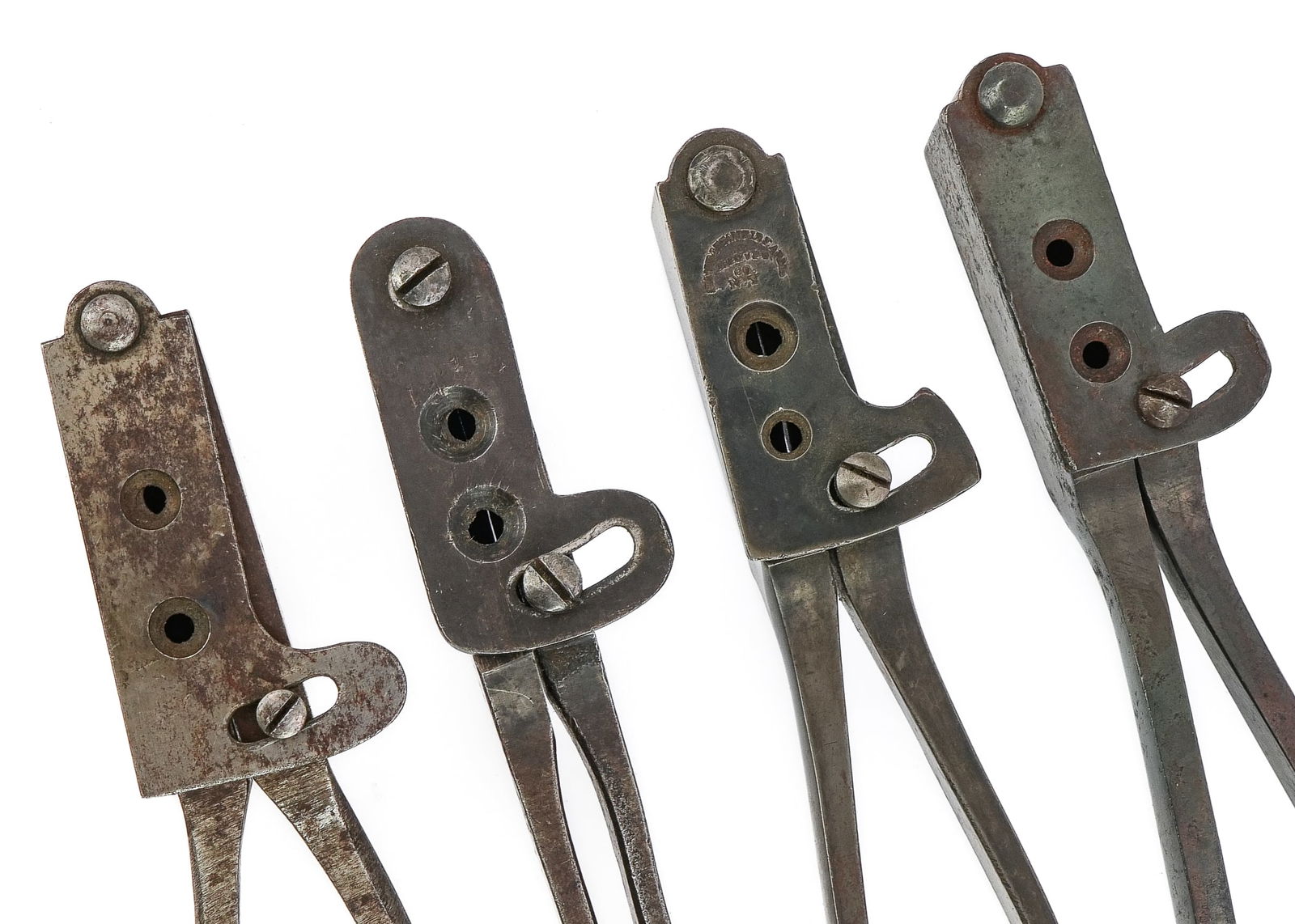 4 19th c Bullet Molds - 5