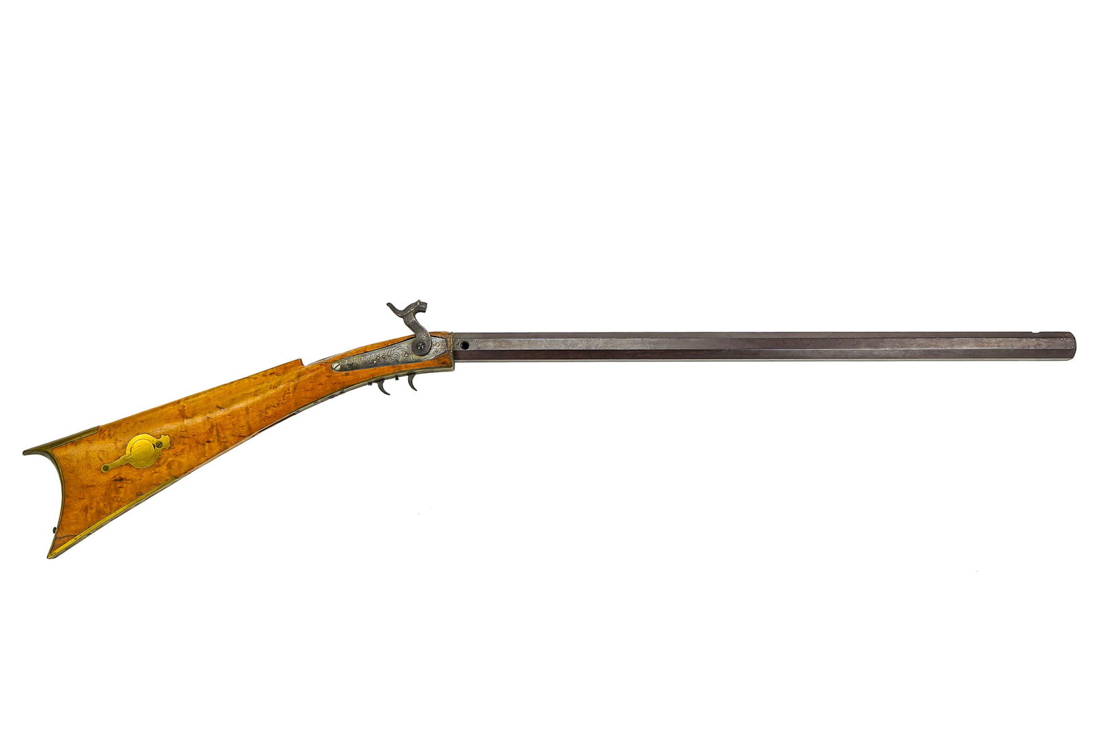 Birdseye maple Target rifle as found (1 of 6)