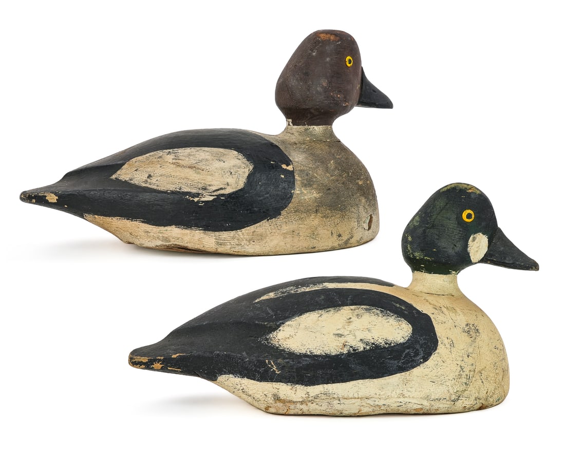 Pair Victor Lalonde Quebec Goldeneye Decoys (1 of 8)