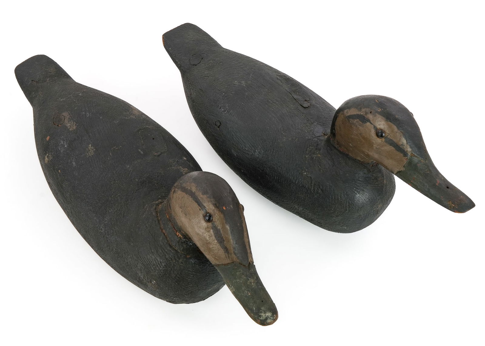 Pair Black Duck Decoys - 2
