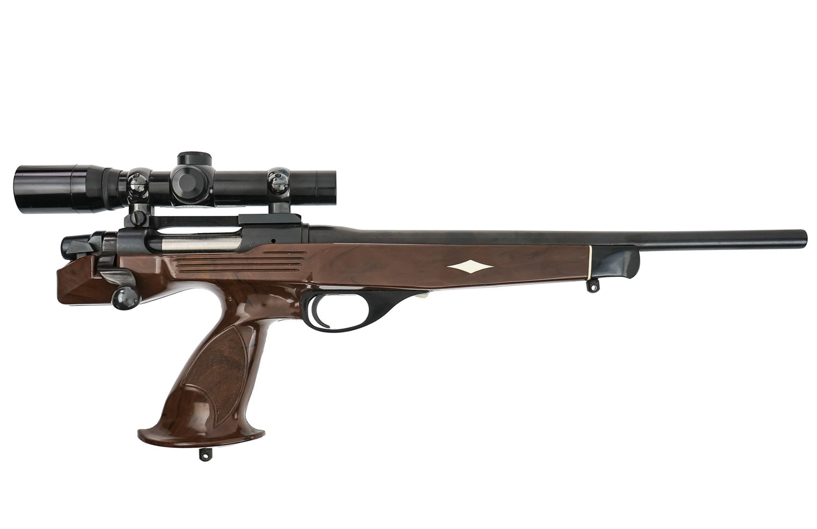 Remington Model XP-100 Target Pistol in .223 REM: Remington Model XP-100 Bolt Action Target pistol in .223 Remington with Burris 2x Scope 15" barrel 20" overall Serial Number # B7524322 FFL#130 THIS FIREARM REQUIRES A 4473 BACKGROUND CHECK OR FFL/C&R