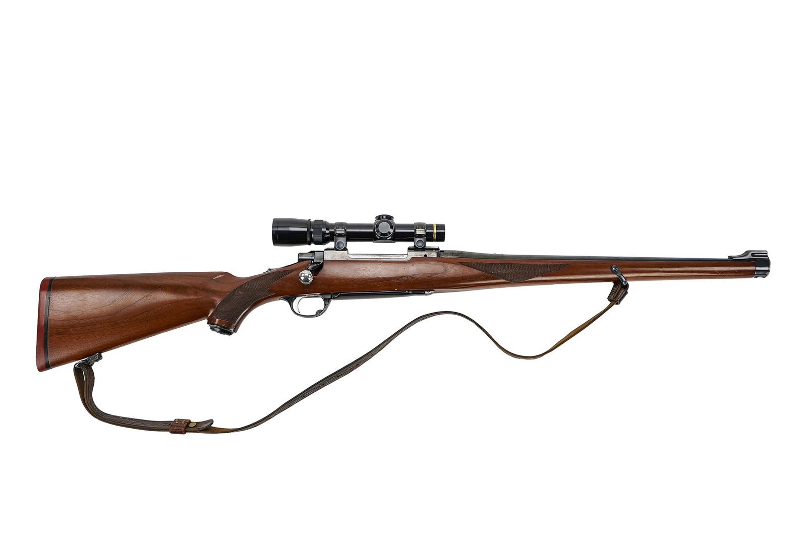Ruger M77 Bolt Action Rifle in .270: Ruger M77 Bolt Action Rifle in .270 Winchester with Leupold Vari-X III 1.5x- 5x Scope Mannlicher style stock 18" barrel 38" overall . Serial# 771-88820 FFL#119 THIS FIREARM REQUIRES A 4473 BACKGROUND