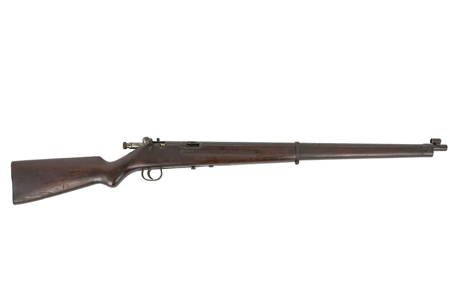 Savage Model 19 NRA "Cadet Rifle" in .22lr: Savage Model 19 NRA Match "Cadet Rifle" in .22lr - early model with full Mannlicher style stock, Marked "Savage Arms Corp" with 1915 and 1917 patents. Tapped for optics- original peep sights present-