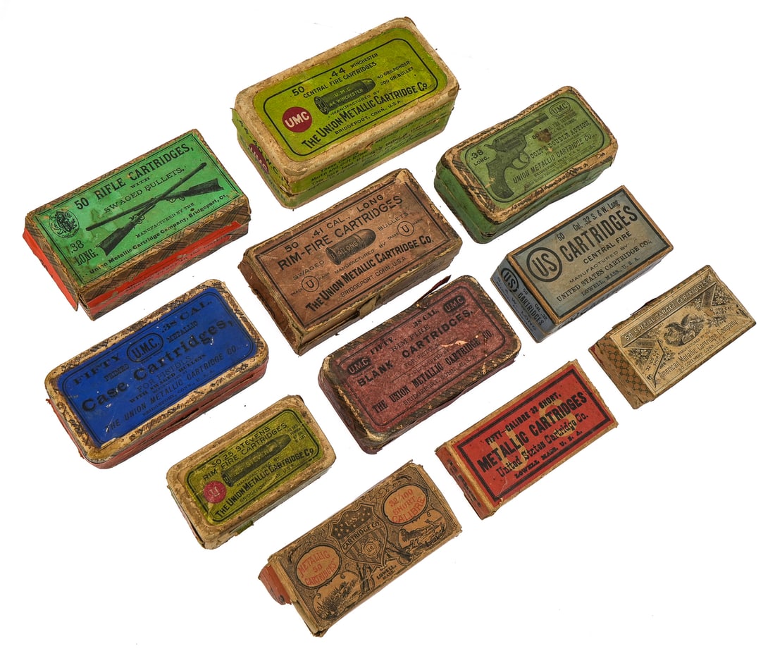 11 19th c Ammunition Boxes - 3