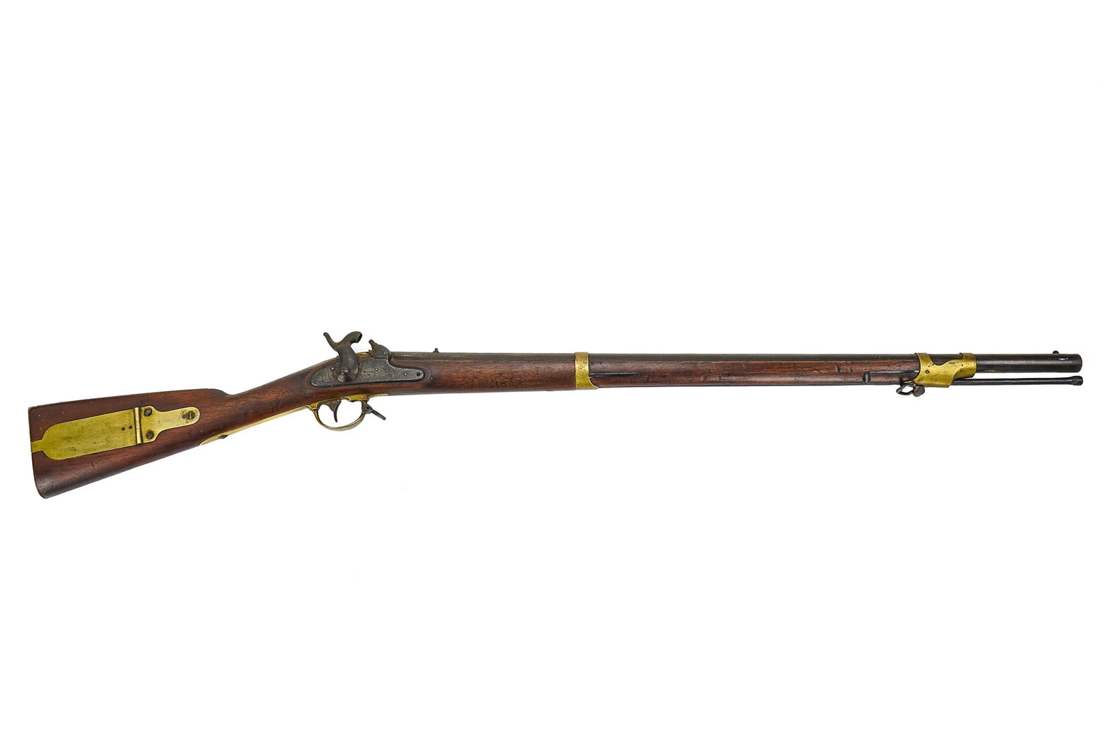 US Model of 1841 "Mississippi" Rifle in .56 Cal: US Model of 1841 "Mississippi" Rifled Musket in .56 cal marked Tryon US Philada PA 1848 - Cartouche marks on left side of stock. Top of barrel has significant corrosion around nipple indicating the ri