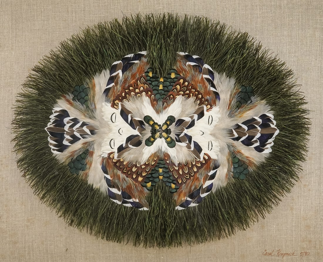 Native American Shadow Box with Feather Art - 2