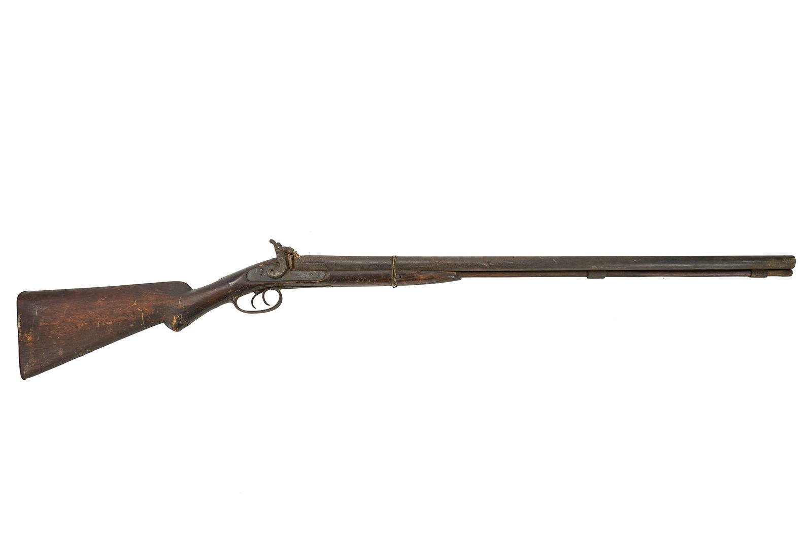 Two 19th c Percussion Shotguns as found - 3