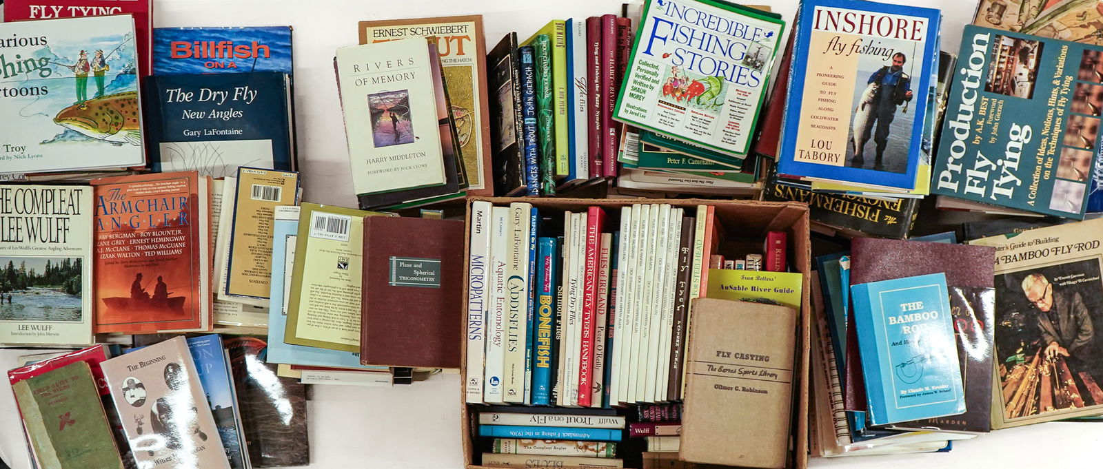 Massive Volume Fly Fishing Library: 100+ volumes of fly fishing and fishing related books. Mostly 1970's and newer.