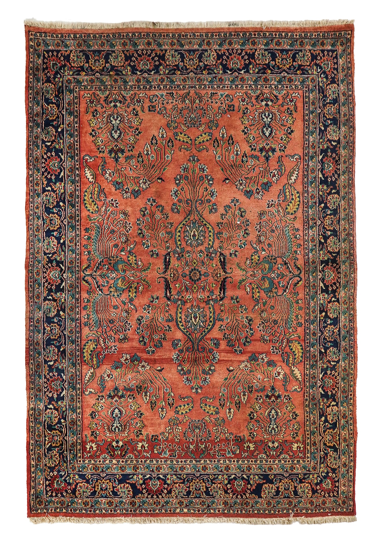 Early 20th c Persian Sarouk Area Rug (1 of 4)