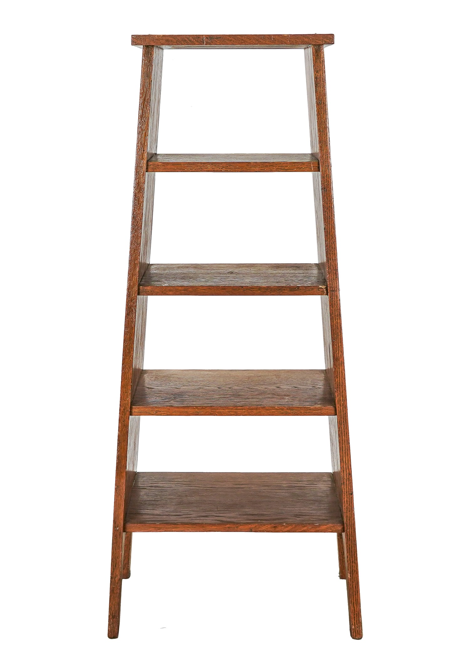 Canted Oak Bookcase or Sheet Music stand: Canted oak Arts and crafts style bookcase or sheet music stand 44 x 19 x 14"