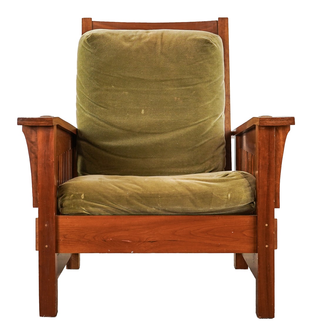 Cherry Arts and Crafts Style Morris Chair: Cherry Arts and Crafts style Morris Chair 37 x 32 x 38"