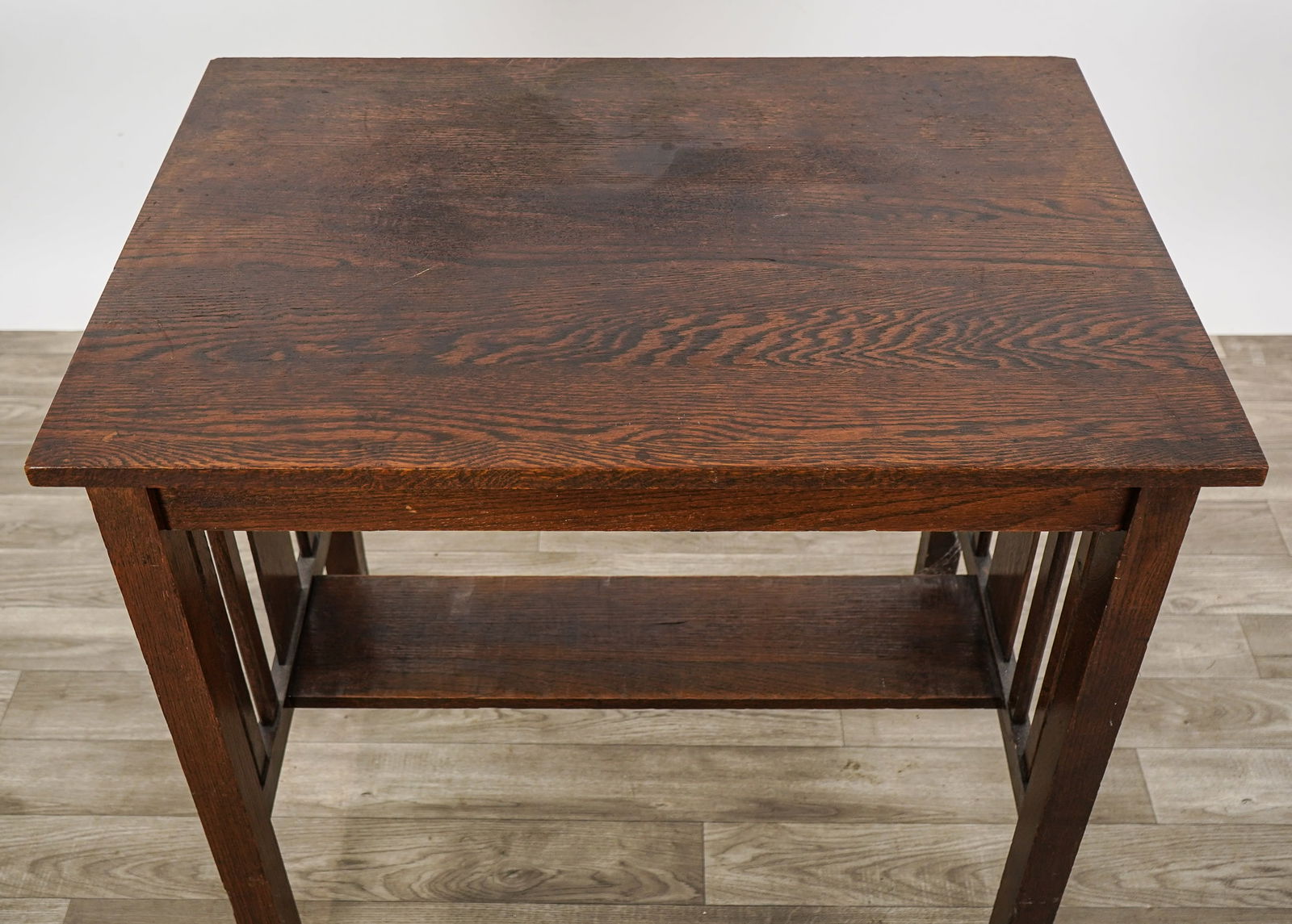 Oak arts and crafts parlor table - 3