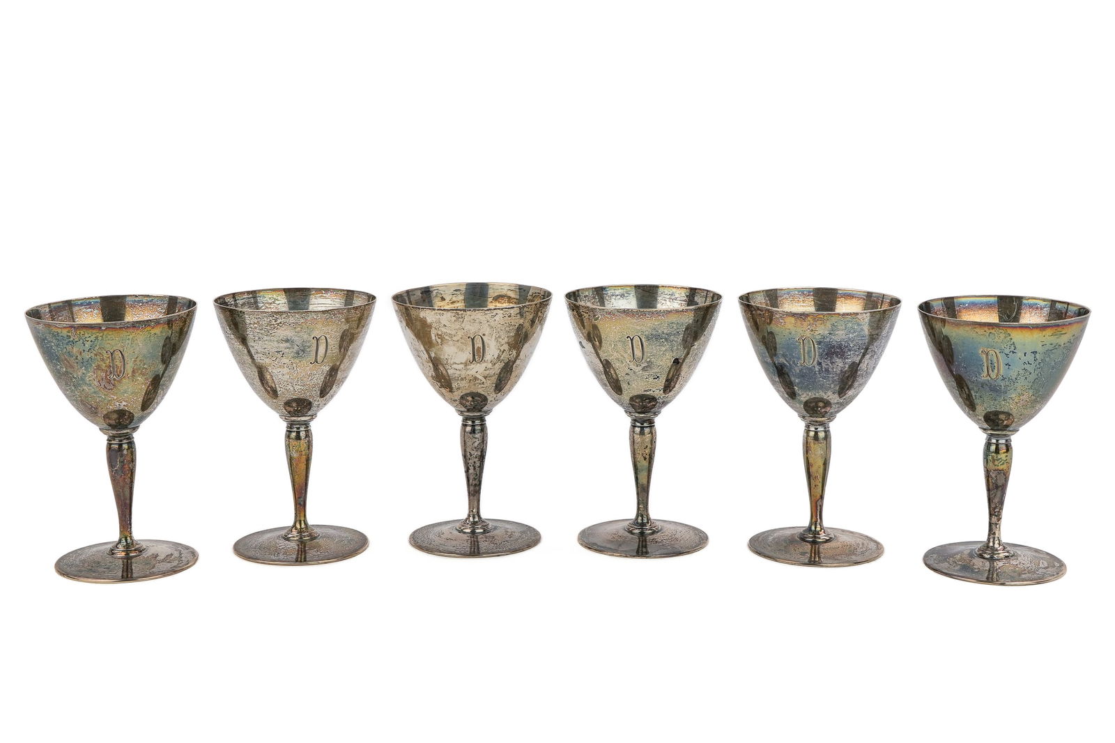 Set of 6 Tiffany and Co. Sterling Silver Goblets (1 of 4)