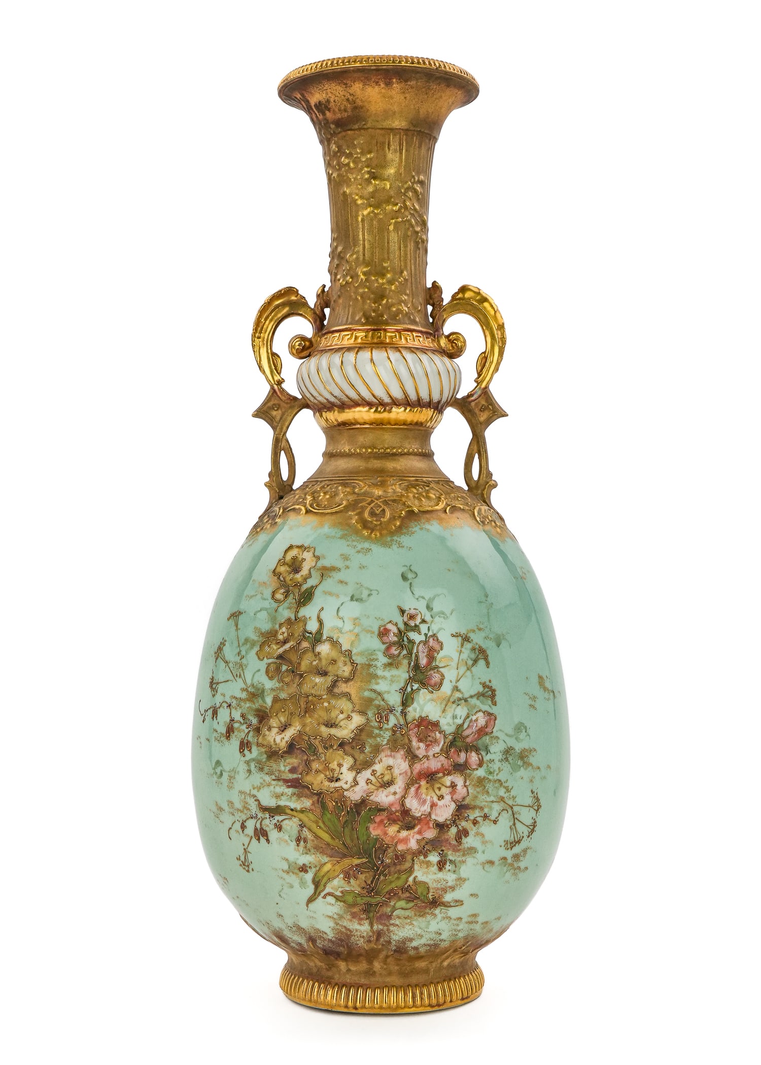 Amphora Turn Teplitz Porcelain Mantel Vase (1 of 1)