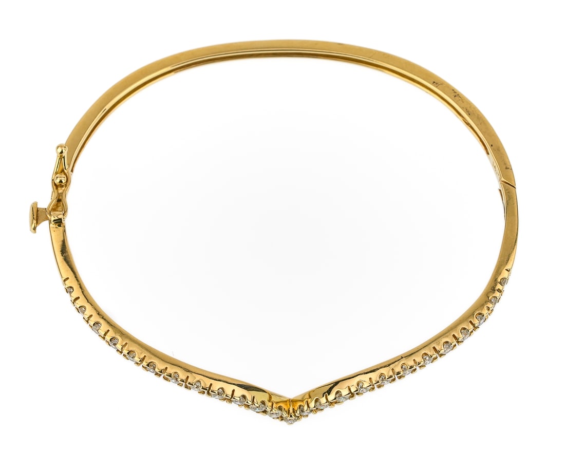 1.5 CT Diamond Bangle - 4