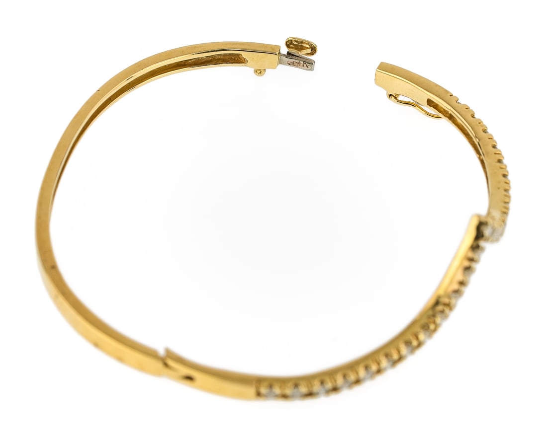 1.5 CT Diamond Bangle - 6