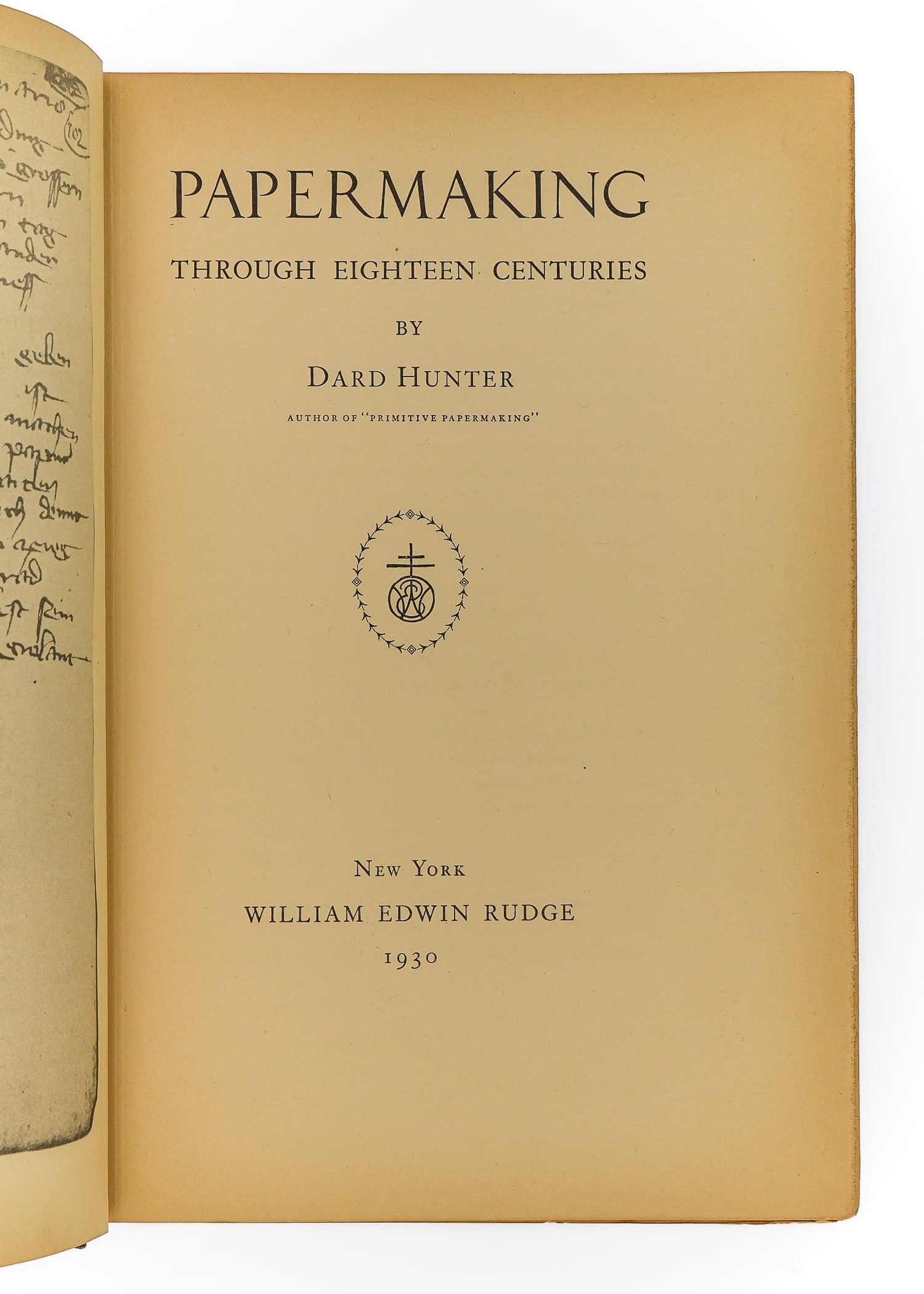 Hunter "Paper Making Through Eighteenth Centuries" - 4
