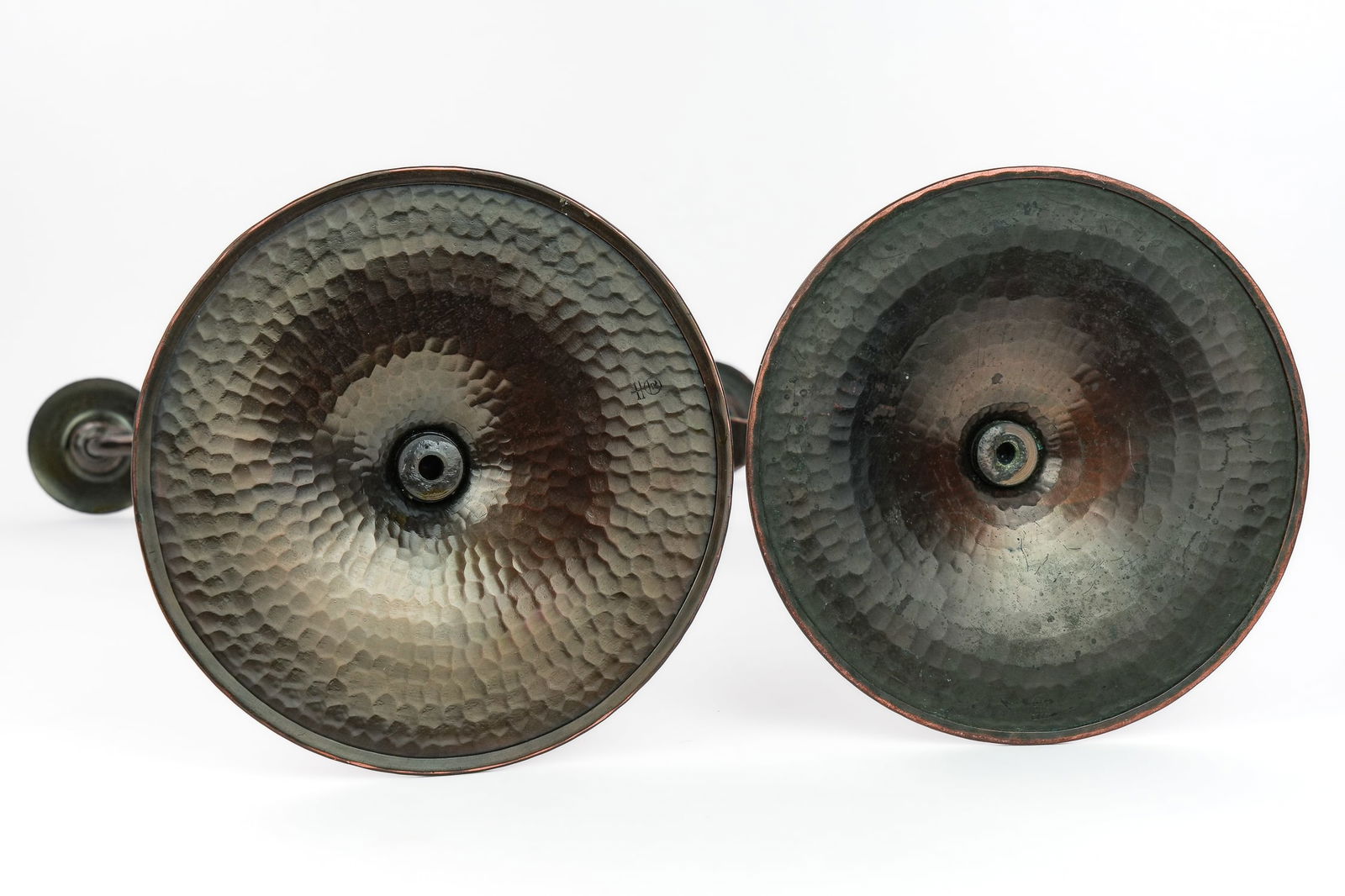 Roycroft Tall Twisted Three Socket Candlesticks - 7