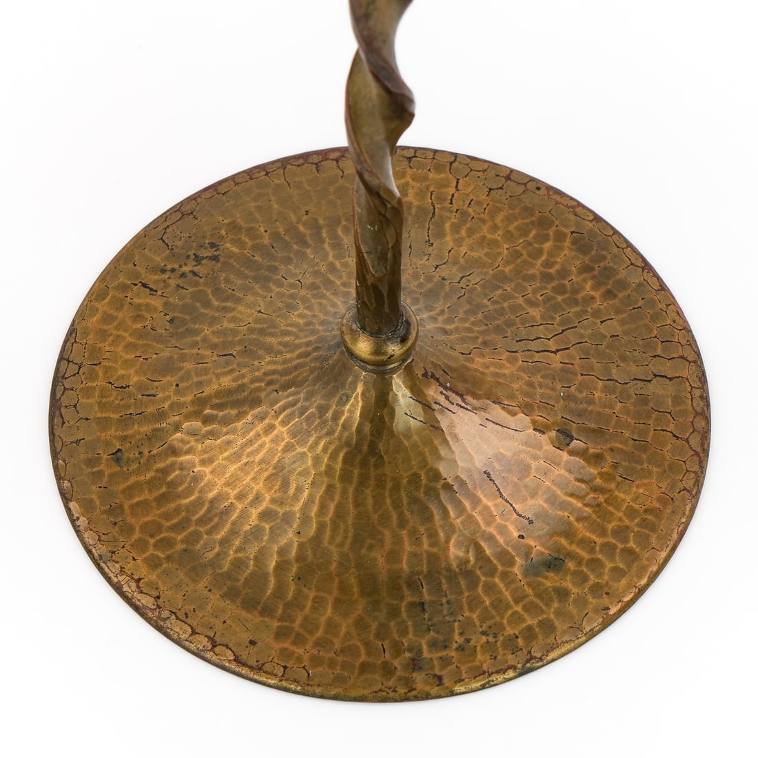 Roycroft Tall Twisted Three Socket Candlestick - 4