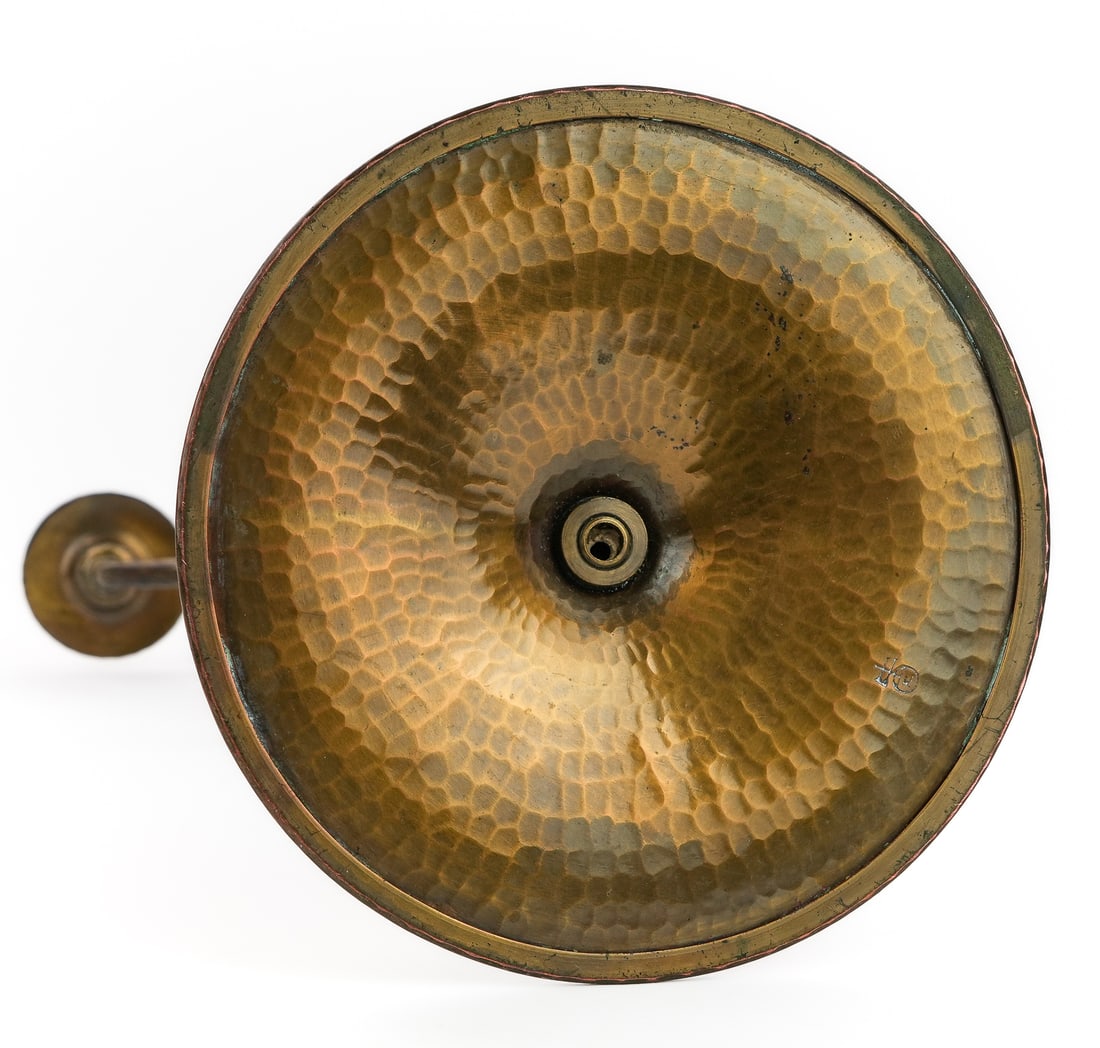 Roycroft Tall Twisted Three Socket Candlestick - 7