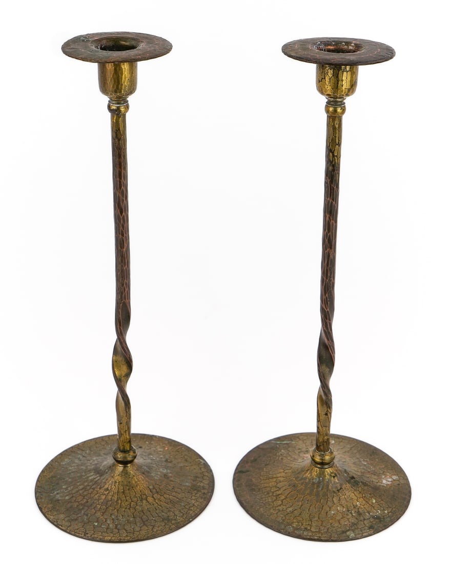 Roycroft Tall Twist Candlesticks - 2