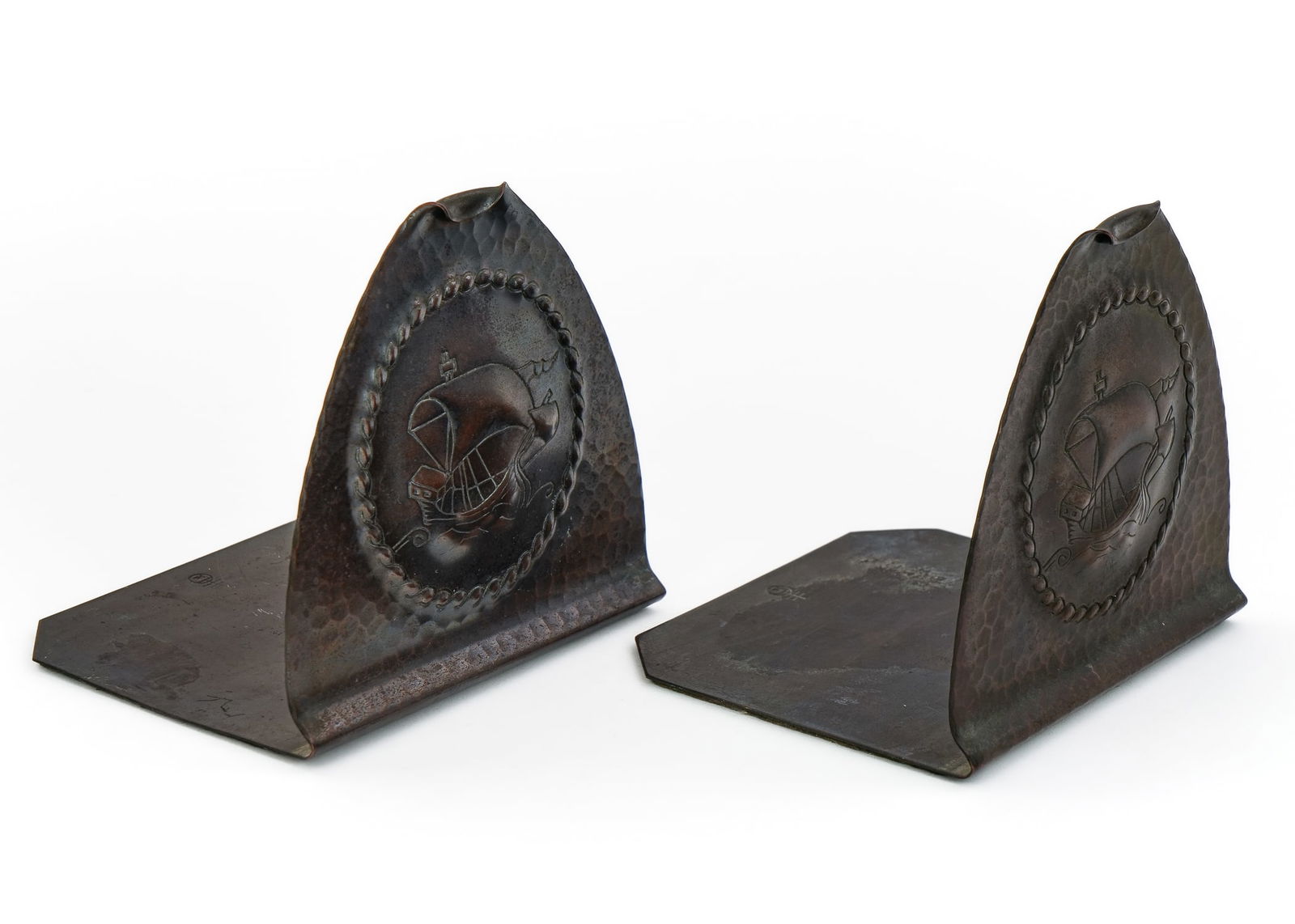 Roycroft "Galleon" Bookends - 2