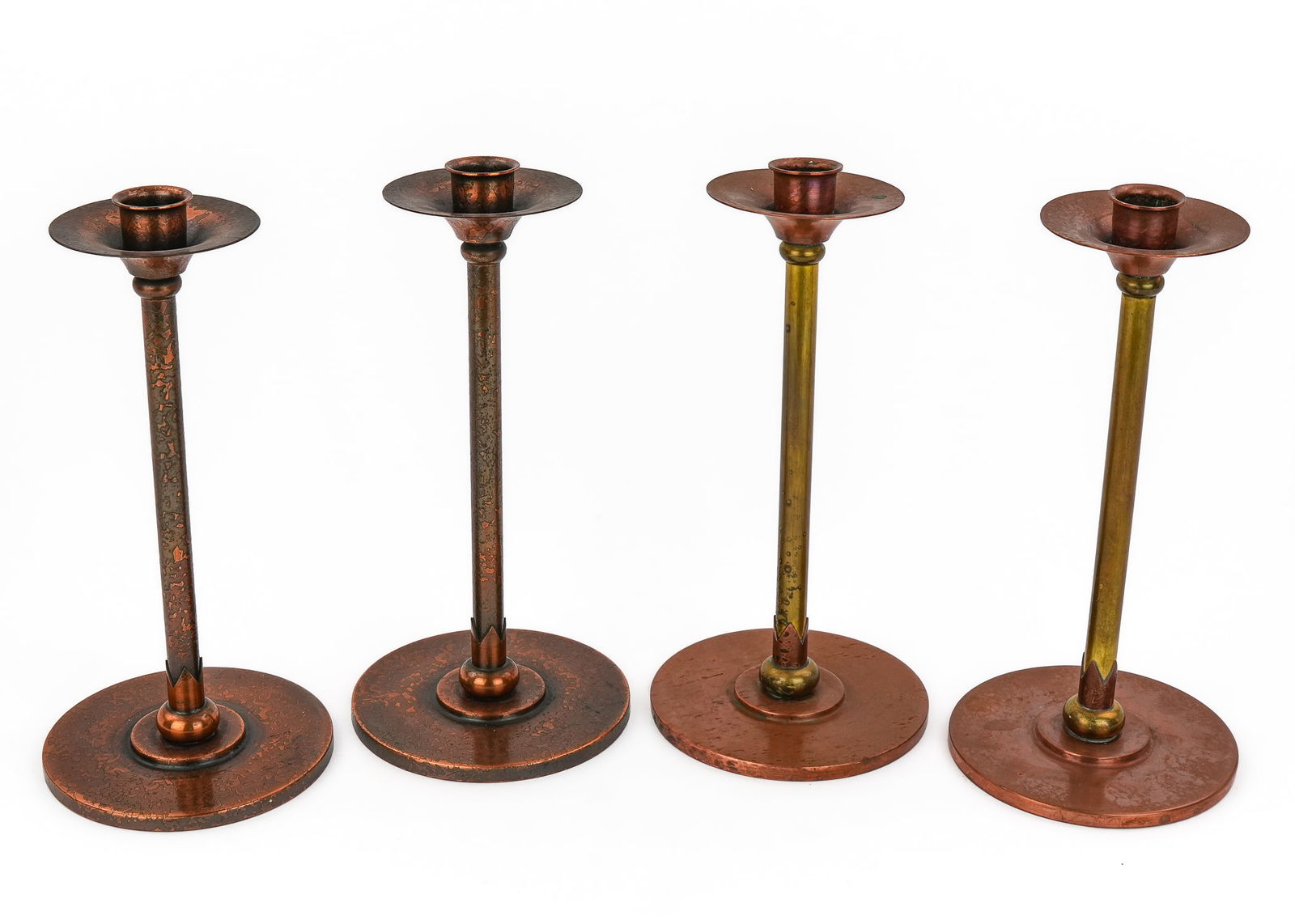 Roycroft Brass & Copper Candlesticks - 2